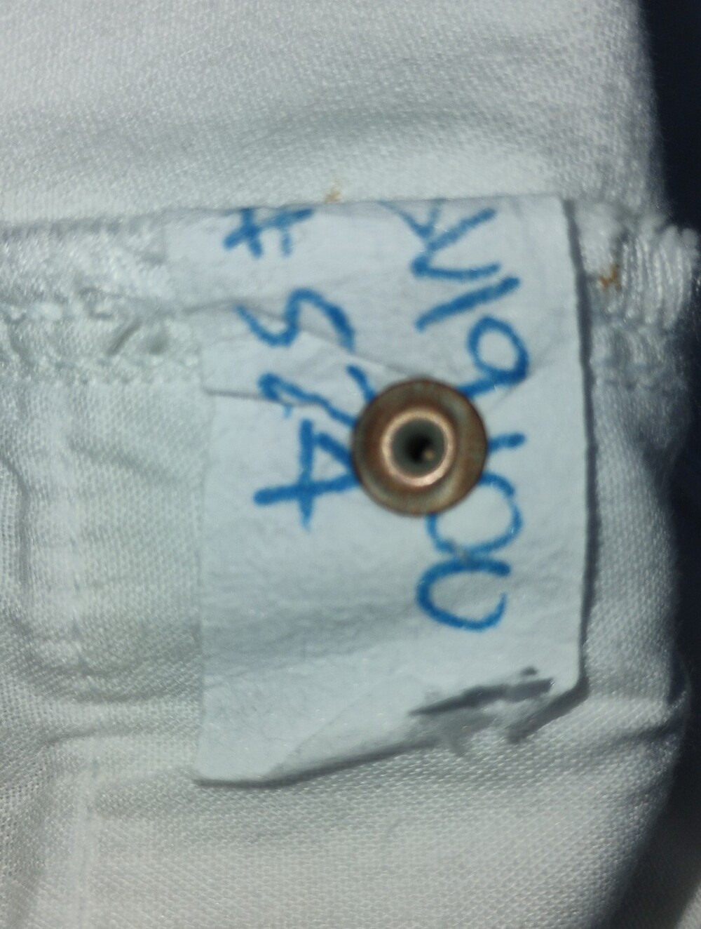 New PISTOLA Rare Dept Store Sample White Distressed Straight Leg Jeans Size 4 - Picture 10 of 12